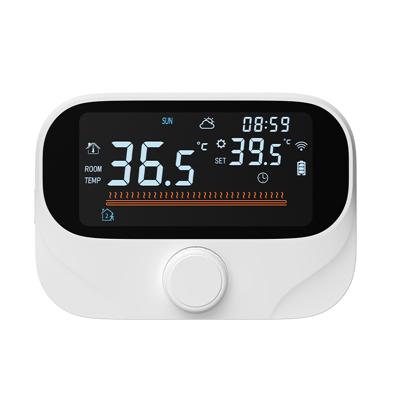 Tuya WiFi స్మార్ట్ థర్మోస్టాట్, °C/°F స్విచ్‌బుల్ డిస్‌ప్లేతో
