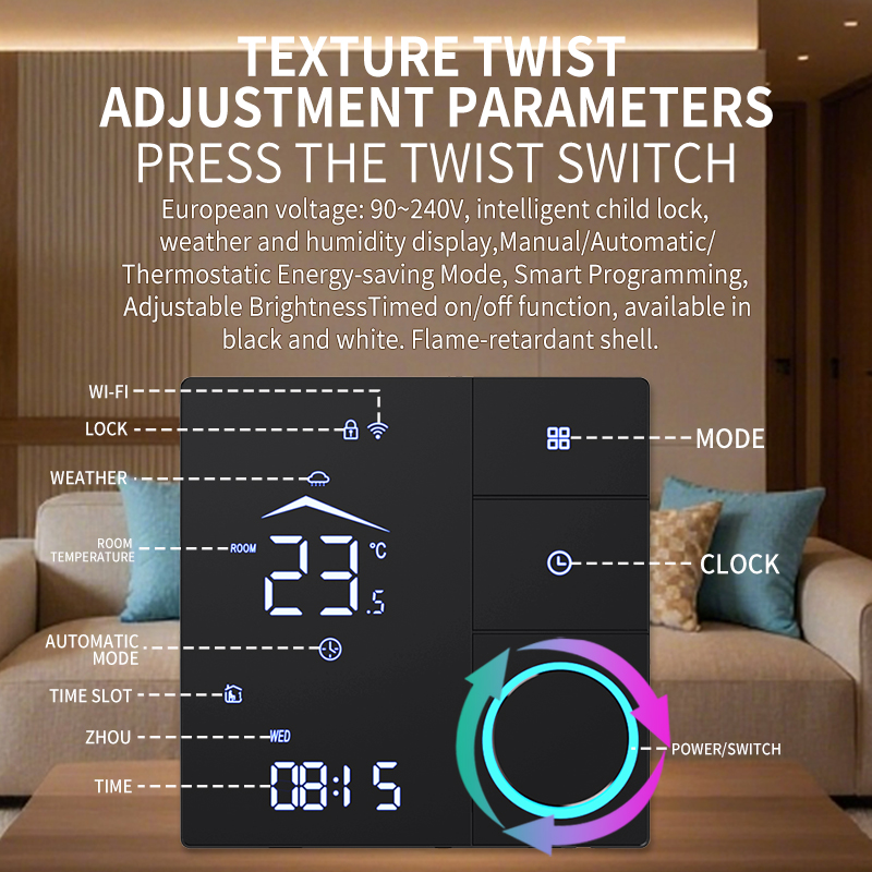 SDM9 LED Knob- ఆపరేషన్ థెరొమస్టేట్Name